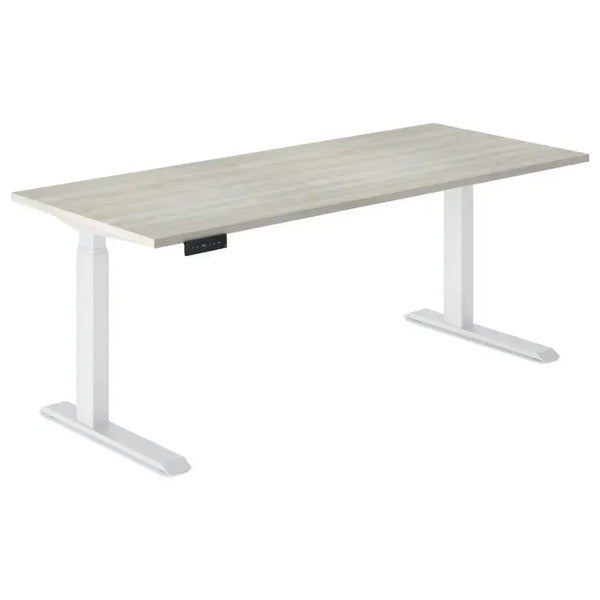 Electric height adjustable sit to stand desks