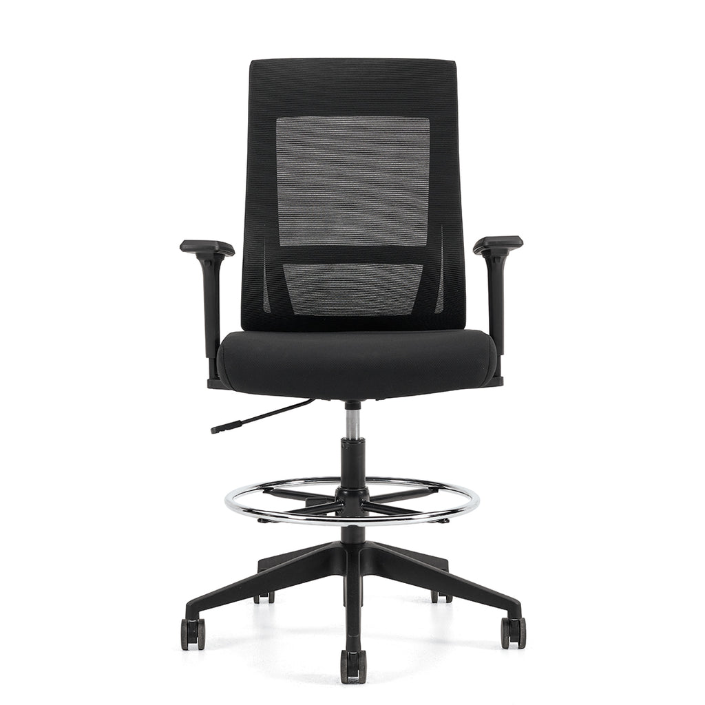Offices to Go Zim OTG11353B height adjustable stool, front view