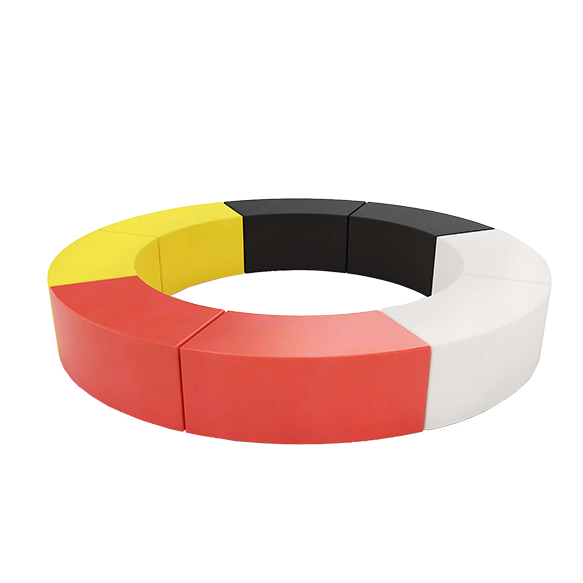 120" Medicine Wheel Ottomans