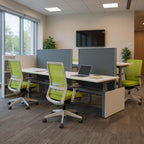 FreeFit™ Benching Height Adjustable 176"W x 62.5"D (FFHAB506) - Office context A [AI office context]