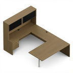 Management "u" shaped suite - 72"w x 102"d — 102" - Studio white background [AI office context]