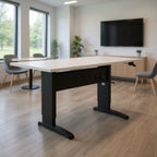 Manual Height Adjustable Table - Office context A [AI office context]