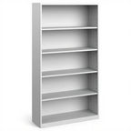 Bookcase Metal 2 Size options - Studio white background [AI office context]