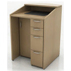 Lectern storage stand - Studio white background [AI office context]