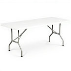 Folding Table  24"  x 48" - Studio white background [AI office context]