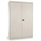 Deep Hi-Boy Storage Cabinet 72" H x 36" W x 24" D - Studio white background [AI office context]