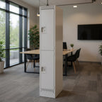 Lockers 2 Tier (Assembled) - Office context A [AI office context]