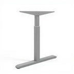 MANUAL HEIGHT ADJUSTABLE BASE (Tops sold separately) - Studio white background [AI office context]