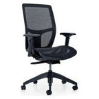 Format+ | High Back Weight Sensing Synchro-Tilter, Mesh Seat and Back - Studio white background [AI office context]