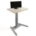 Atlas Sit to Stand Height Adjustable Desk - Studio white background [AI office context]