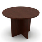 Round table — 42 - Studio white background [AI office context]