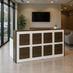 Modern Grigio Reception Desk - Office context A [AI office context]