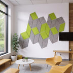 Felt Acoustic Wall Tiles - Office context A [AI office context]