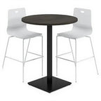 Bar Height Table - Studio white background [AI office context]