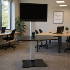 Electric Height Adjustable Standing Desk Workstation - Office context A [AI office context]