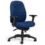 Chevron Ultra Medium Back Multi-Tilter Chair - Studio white background [AI office context]