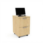 Mobile pedestal file / file - Studio white background [AI office context]
