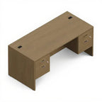 Newland | double pedestal desk - Studio white background [AI office context]