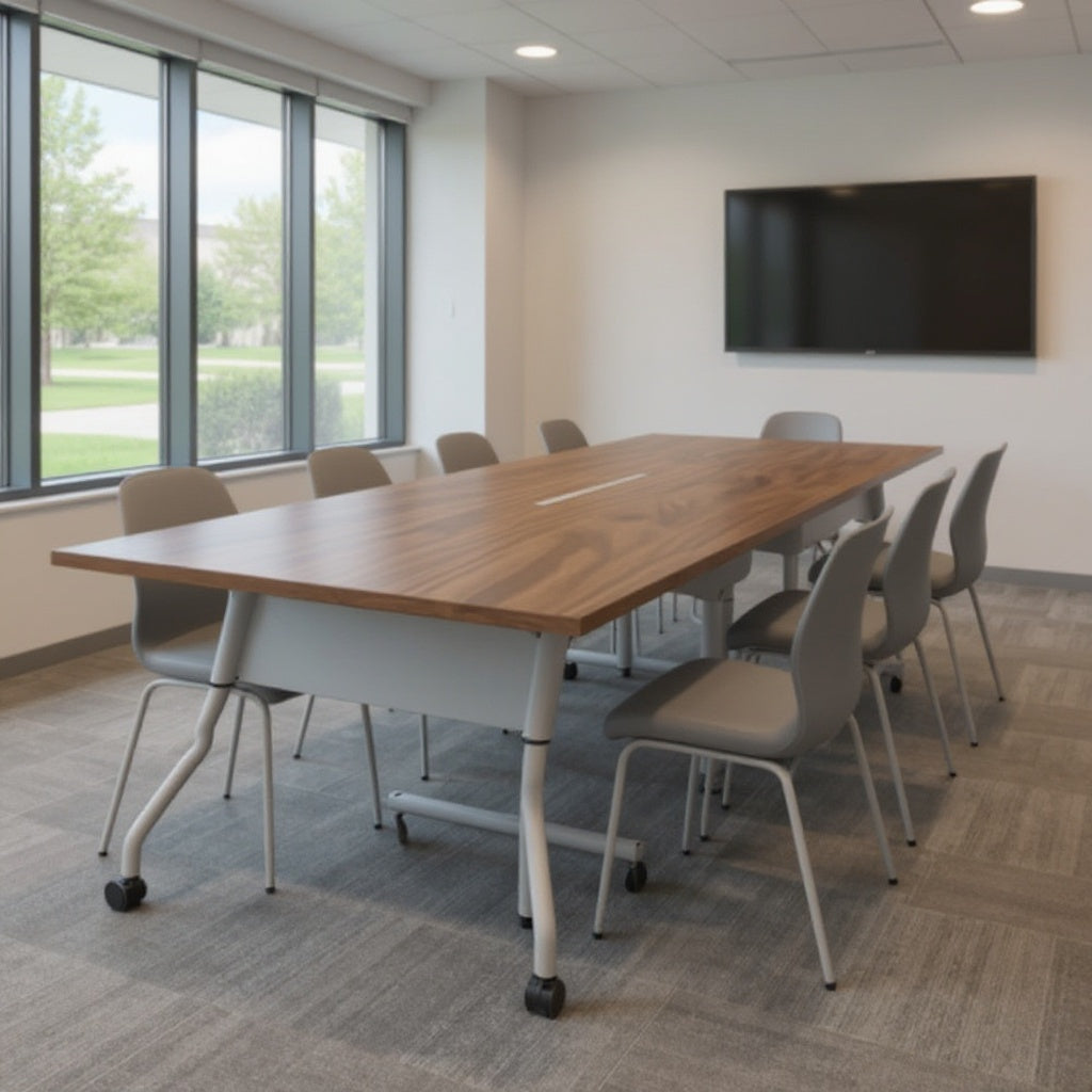 Training Flip Top Tables - Office context A [AI office context]