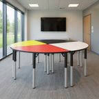 Medicine Wheel Table Indigenous - Office context A [AI office context]