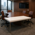 Coffee Table Chrome - Office context B [AI office context]