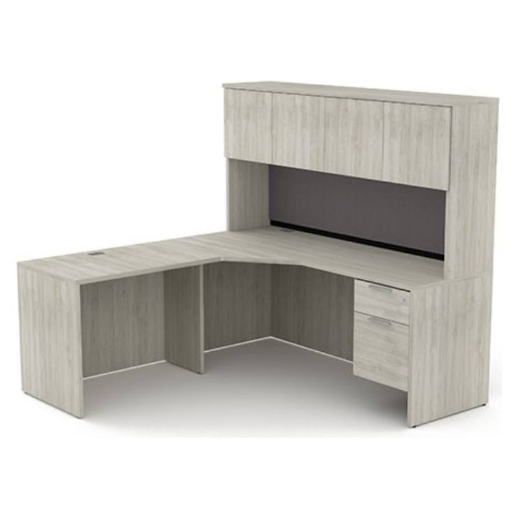 INNOVATIONS L-Shape Desk with Hutch - Brant Business Interiors