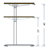 Height Adjustable L-Shape Table - Brant Business Interiors