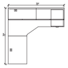 INNOVATIONS L-Shape Desk with Hutch - Brant Business Interiors