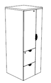 Cabinet / File / File / Right Wardrobe INV-6524CFFWR-24
