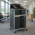 Scoot™ Multi-Purpose Lectern 8922BL - Office context A [AI office context]