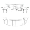 Circular Reception Unit W-41-R Business Interiors