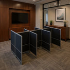 Partitions 66" High 6 Offices - Office context B [AI office context]