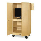 Hideaway Storage Cabinet - Studio white background [AI office context]