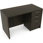 Desk Single Pedestal BBF - Studio white background [AI office context]
