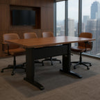 Manual Height Adjustable Table - Office context B [AI office context]