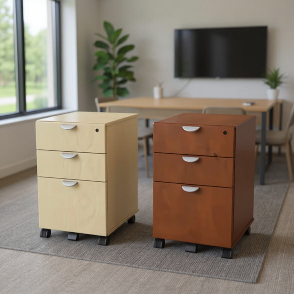 Mobile Drawer Unit with Locks INV-MPUF - Office context A [AI office context]
