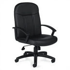 Altona | High Back Leather Tilter - Studio white background [AI office context]