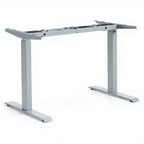 Quick Assembly Electric Height Adjustable Base - 2 legs - Studio white background [AI office context]