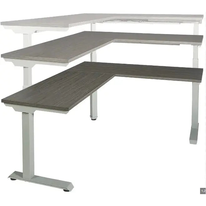 Height Adjustable L-Shape Table - Brant Business Interiors