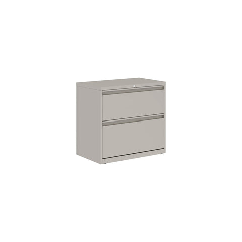 Global Prime steel lateral file cabinet in a 5-drawer configuration with full-width drawer pulls