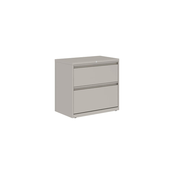 Global Prime steel lateral file cabinet in a 5-drawer configuration with full-width drawer pulls
