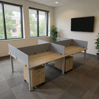 4 Person Workstation - Office context A [AI office context]
