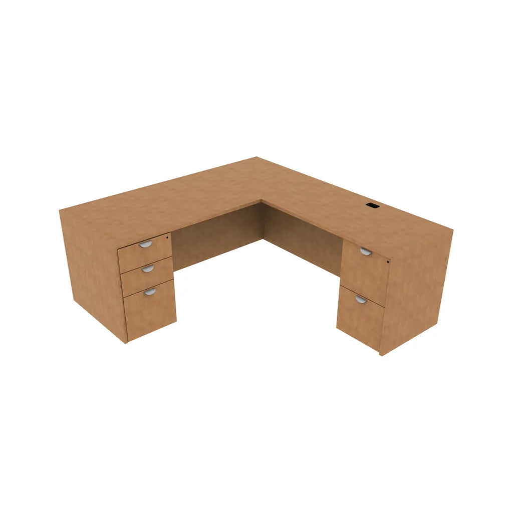 L-Shape Desk (8 Sizes & 9 Colour options) - Brant Business Interiors