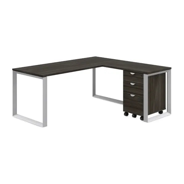 L Shap Loop L-Shape Loop Leg Desk | Office Central & Brant Business Interiors