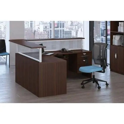 L-Shape Reception - 72" x 72" x 41" - Brant Business Interiors