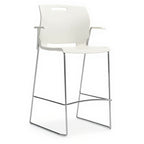 Bar Stool for 42" High Tables - Studio white background [AI office context]