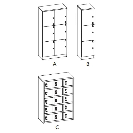 Laminate Lockers - Brant Business Interiors