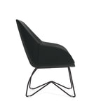 Arlo lounge chair MVL13087 in black, side view