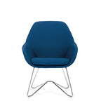 Arlo lounge chair MVL13087 in light upholstery, front view