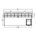 Modern Grigio Reception Desk - Brant Business Interiors